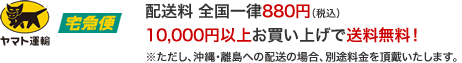 送料全国一律800円 10,000円以上お買い上げで送料無料